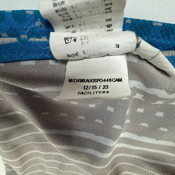 Used NFL Detroit Lions Reversible Flag Football Jersey Blue and Grey Youth Size - Picture 6 of 7